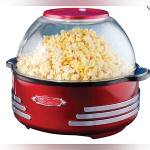 Nostalgia Retro Series Red 6-Quart Stirring Popcorn Popper